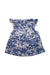 A Blue Sleeveless Tops from Petit Bateau in size 4T for girl. (Back View)