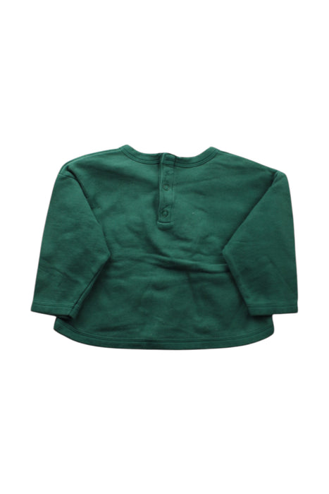 A Green Crewneck Sweatshirts from Petit Bateau in size 2T for neutral. (Back View)