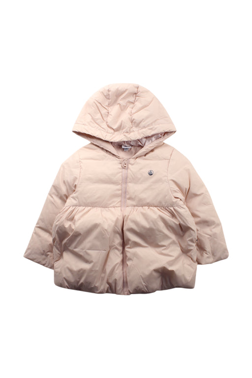 A Peach Puffer/Quilted Coats & Outerwear from Petit Bateau in size 18-24M for neutral. (Front View)