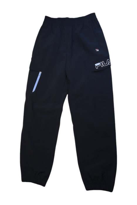 A Black Sweatpants from Fila in size 11Y for neutral. (Front View)
