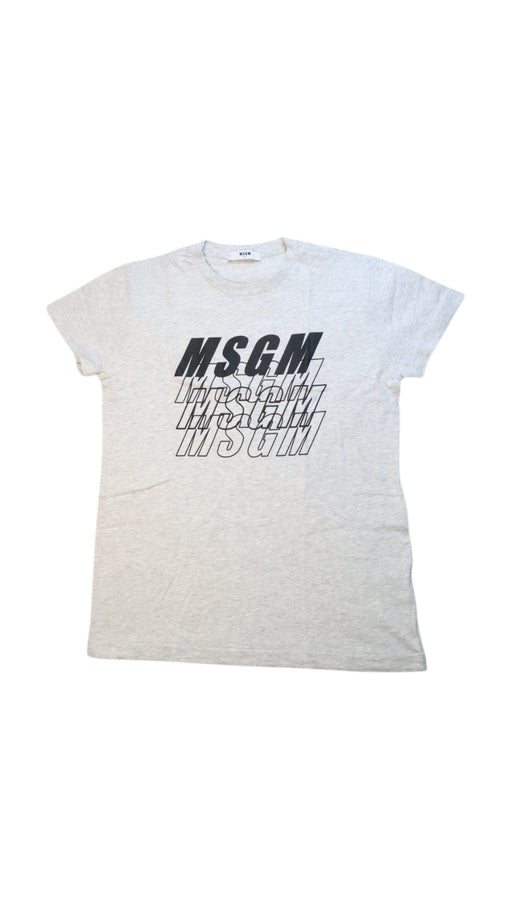 A Grey Short Sleeve T Shirts from MSGM in size 12Y for neutral. (Front View)