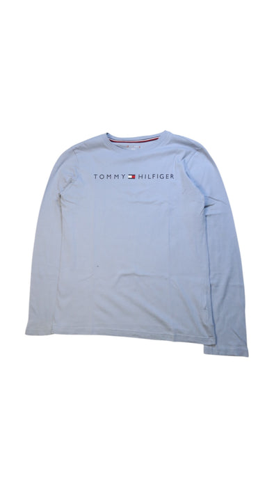 A White Long Sleeve T Shirts from Tommy Hilfiger in size 12Y for neutral. (Front View)