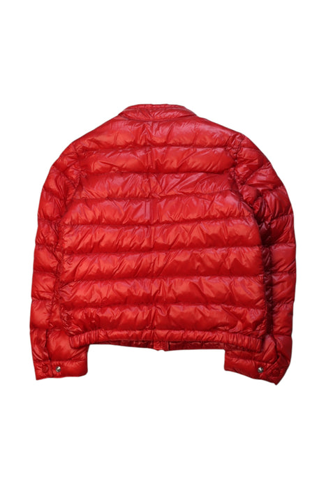 A Red Puffer/Quilted Coats & Outerwear from Moncler in size 8Y for neutral. (Back View)