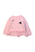 A Pink Long Sleeve Tops from Kingkow in size 18-24M for girl. (Front View)