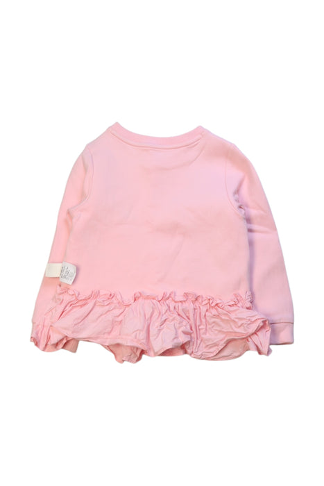 A Pink Long Sleeve Tops from Kingkow in size 18-24M for girl. (Back View)
