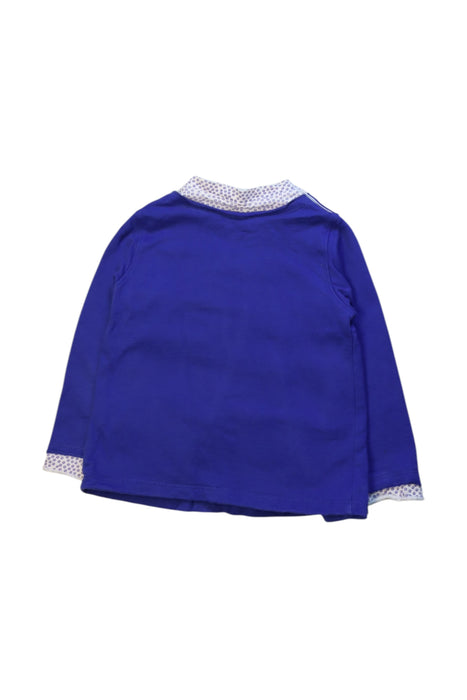A Blue Long Sleeve Tops from Petits in size 3T for girl. (Back View)