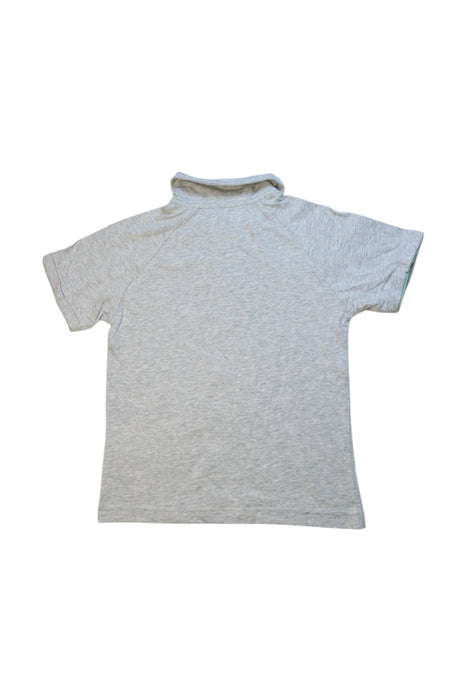 A Grey Short Sleeve Polos from La Compagnie des Petits in size 6T for neutral. (Back View)
