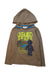 A Brown Hooded Sweatshirts from La Compagnie des Petits in size 5T for boy. (Front View)