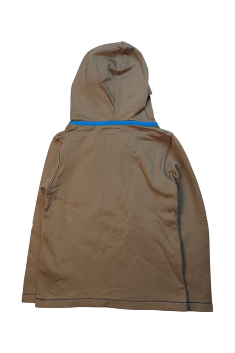 A Brown Hooded Sweatshirts from La Compagnie des Petits in size 5T for boy. (Back View)