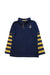 A Navy Long Sleeve Polos from La Compagnie des Petits in size 5T for boy. (Front View)