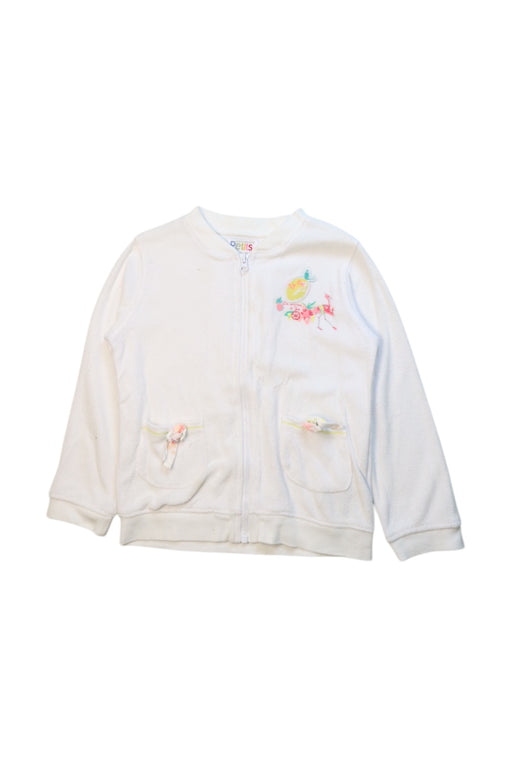 A White Lightweight Jackets from Petits in size 3T for girl. (Front View)