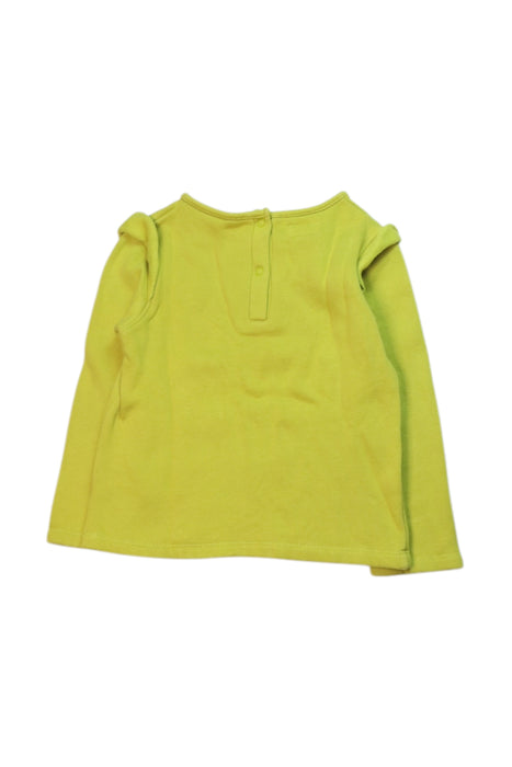A Yellow Long Sleeve Tops from Petits in size 3T for girl. (Back View)