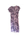 A Purple Short Sleeve Dresses from Seraphine in size S for maternity. (Back View)
