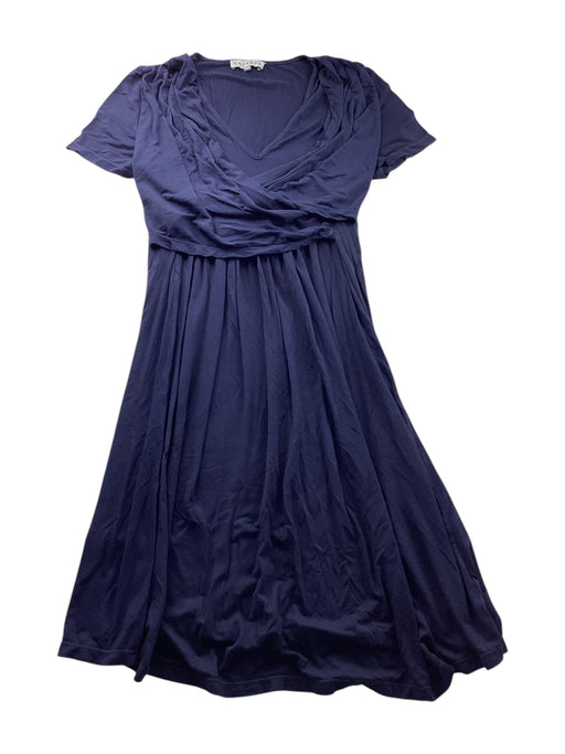 A Navy Short Sleeve Dresses from Mayarya in size XS for maternity. (Front View)