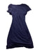 A Navy Short Sleeve Dresses from Mayarya in size XS for maternity. (Back View)