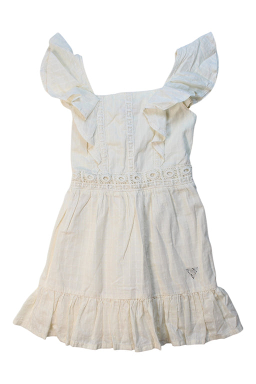 A Ivory Sleeveless Dresses from Guess in size 5T for girl. (Front View)