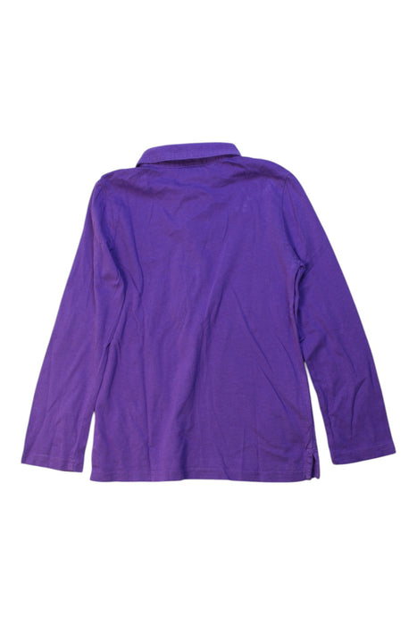 A Purple Long Sleeve Polos from Ralph Lauren in size 4T for girl. (Back View)