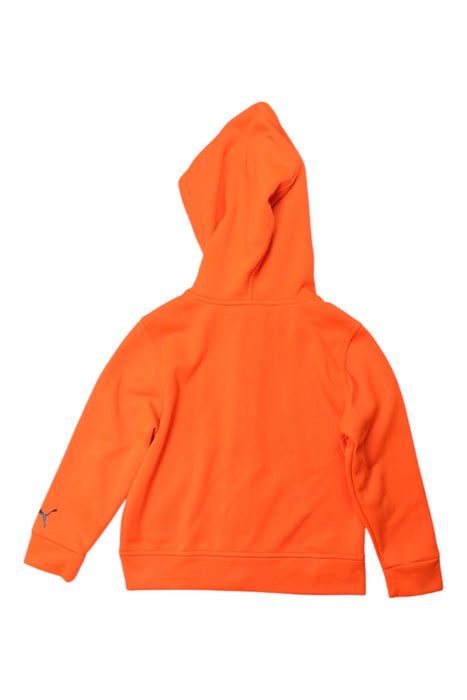 A Orange Zippered Sweatshirts from Puma in size 4T for boy. (Back View)