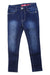 A Navy Jeans from Guess in size 6T for girl. (Front View)