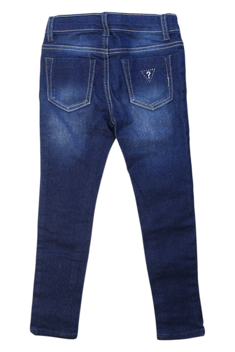 A Navy Jeans from Guess in size 6T for girl. (Back View)