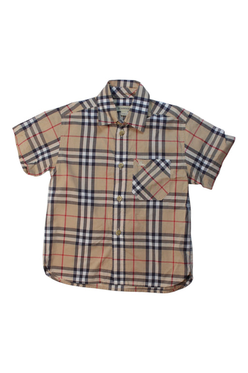 A Multicolour Short Sleeve Shirts from Burberry in size 3T for boy. (Front View)