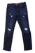 A Navy Jeans from Guess in size 6T for girl. (Front View)