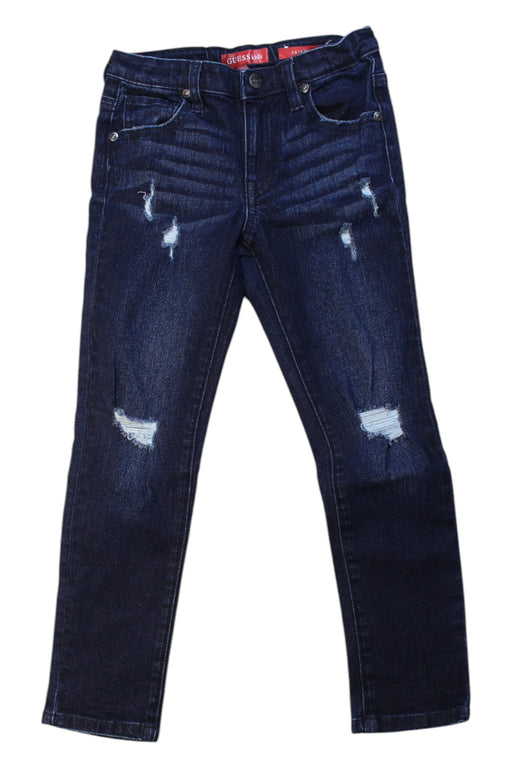A Navy Jeans from Guess in size 6T for girl. (Front View)