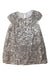 A Silver Sleeveless Dresses from Seed in size 4T for girl. (Front View)