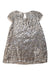 A Silver Sleeveless Dresses from Seed in size 4T for girl. (Back View)
