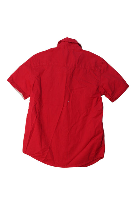 A Red Short Sleeve Shirts from Guess in size 7Y for boy. (Back View)