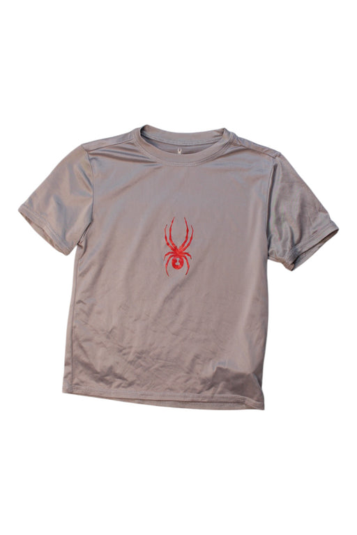 A Grey Short Sleeve T Shirts from Spyder in size 4T for boy. (Front View)