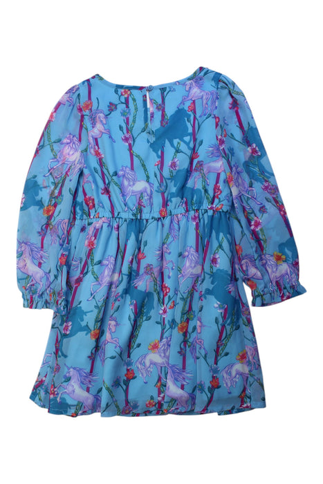 A Multicolour Long Sleeve Dresses from Monsoon in size 7Y for girl. (Back View)