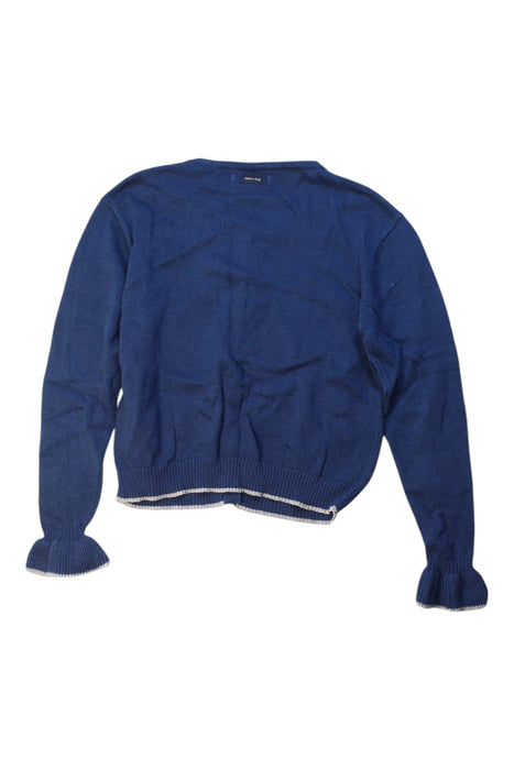 A Blue Cardigans from Catimini in size 8Y for girl. (Back View)