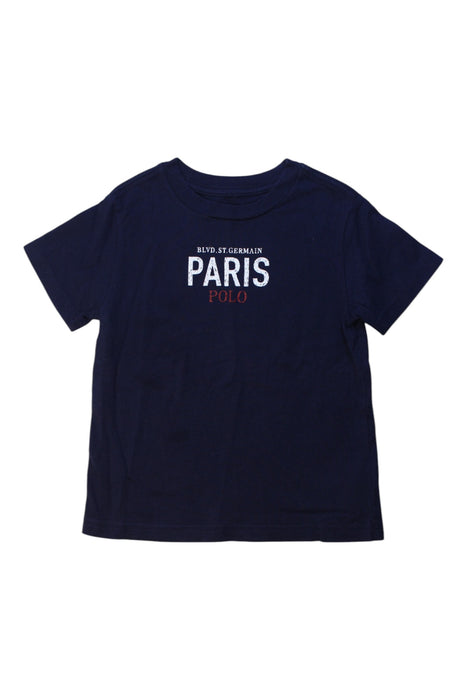 A Navy Short Sleeve T Shirts from Polo Ralph Lauren in size 2T for neutral. (Front View)