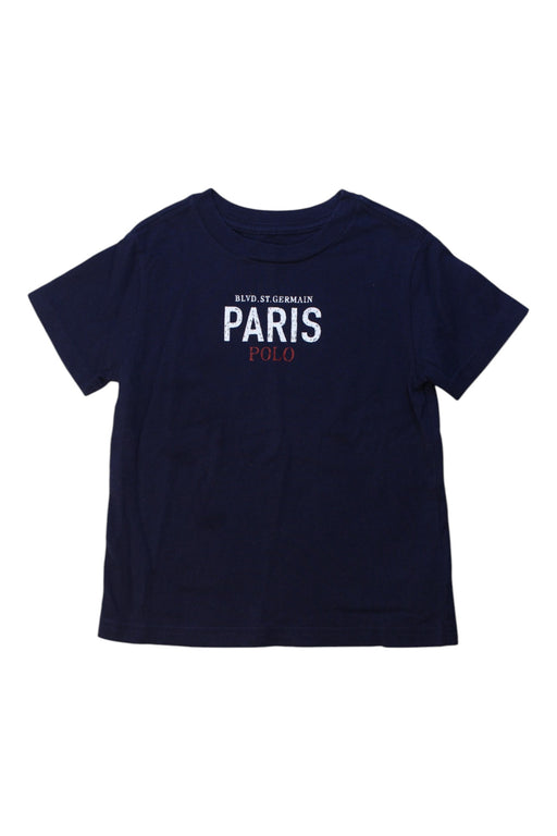 A Navy Short Sleeve T Shirts from Polo Ralph Lauren in size 2T for neutral. (Front View)