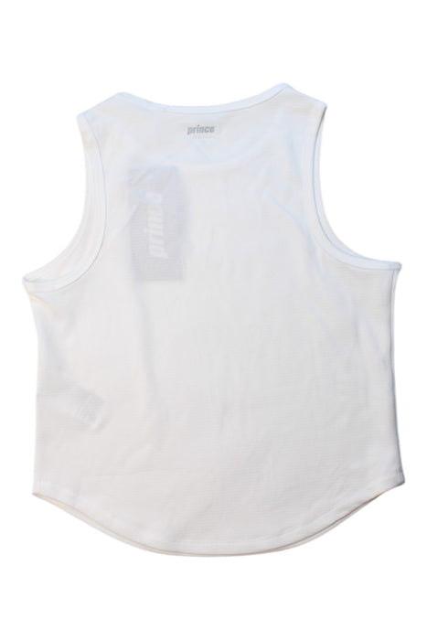 A White Sleeveless Tops from Prince in size 10Y for girl. (Back View)