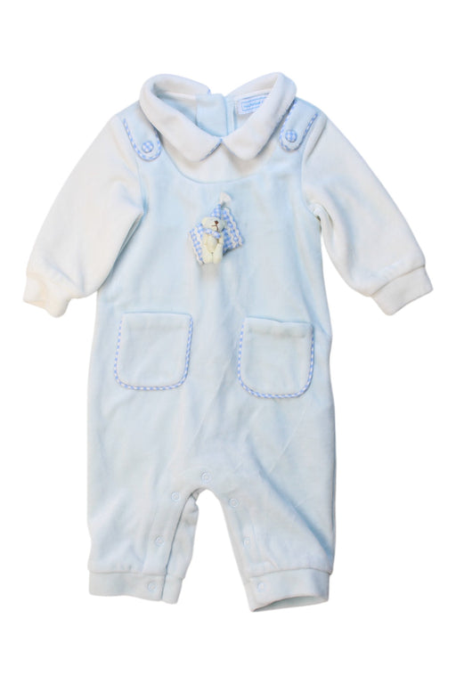 A Blue Long Sleeve Rompers from Nicholas & Bears in size 3-6M for boy. (Front View)