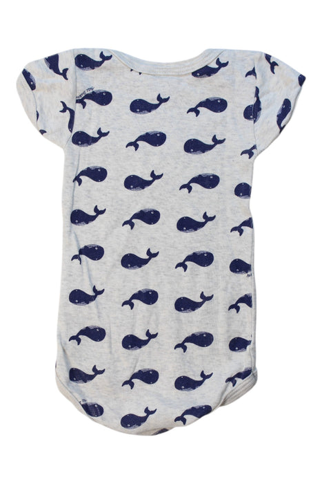 A Beige Short Sleeve Bodysuits from Petit Bateau in size 3-6M for boy. (Back View)