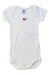 A White Short Sleeve Bodysuits from Petit Bateau in size 3-6M for boy. (Front View)