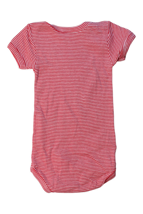A Red Short Sleeve Bodysuits from Petit Bateau in size 3-6M for boy. (Back View)