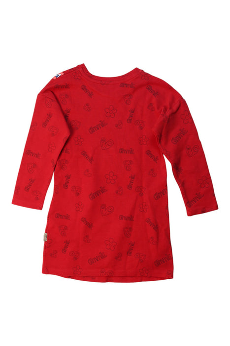 A Red Long Sleeve Dresses from Little Marc Jacobs in size 3T for girl. (Back View)