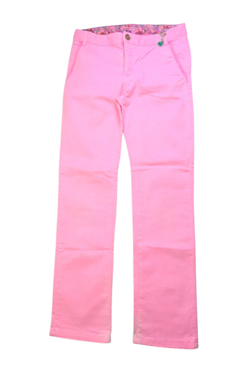 A Pink Casual Pants from Bonpoint in size 12Y for girl. (Front View)