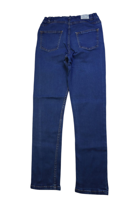 A Blue Jeans from Petit Bateau in size 12Y for girl. (Back View)