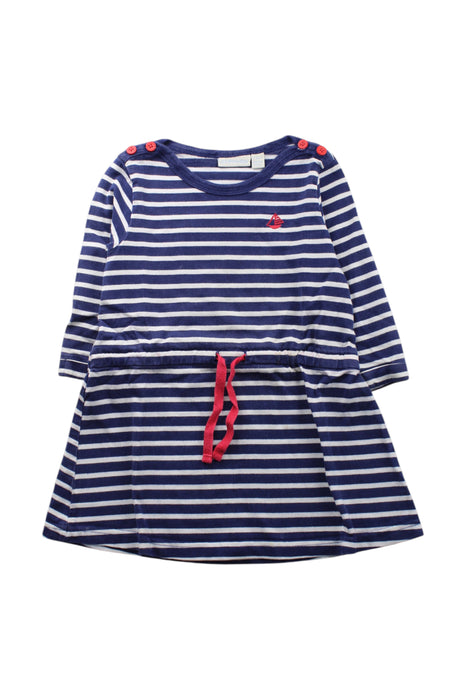A Navy Long Sleeve Dresses from Jojo Maman Bébé in size 2T for girl. (Front View)