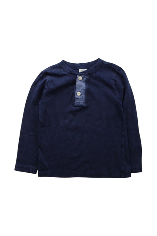 A Navy Long Sleeve Shirts from Crewcuts in size 3T for boy. (Front View)
