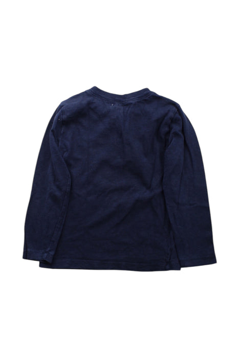 A Navy Long Sleeve Shirts from Crewcuts in size 3T for boy. (Back View)