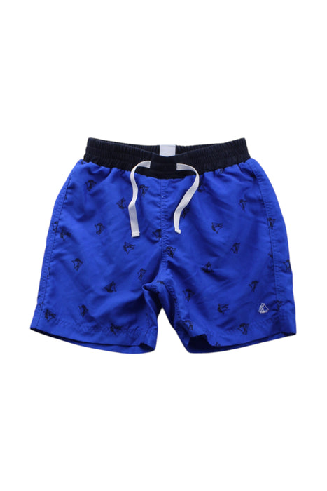 A Blue Swim Shorts from Petit Bateau in size 5T for boy. (Front View)