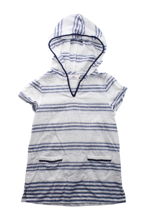 A Blue Cover Ups from Vineyard Vines in size 5T for girl. (Front View)