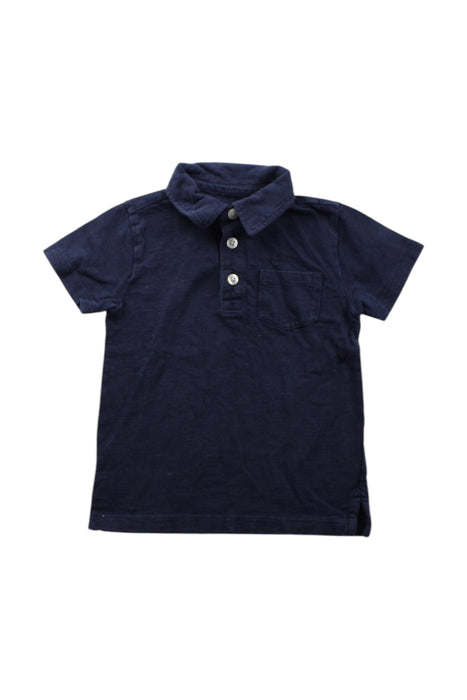 A Navy Short Sleeve Polos from Crewcuts in size 2T for neutral. (Front View)