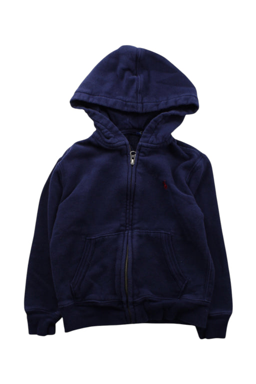 A Navy Hooded Sweatshirts from Polo Ralph Lauren in size 3T for neutral. (Front View)